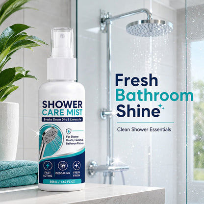 🚿✨Fast-Acting Shower Limescale Remover Spray, Cleans Hard Water Stains 🧼