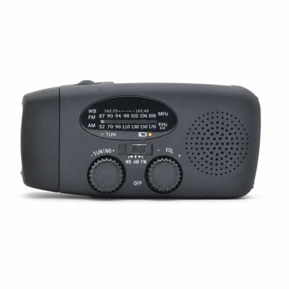 📻 Emergency Solar Hand Crank Radio – AM/FM & NOAA Weather Alerts